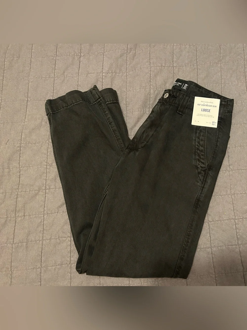 Abercrombie & Fitch Loose Relaxed Jeans - Black